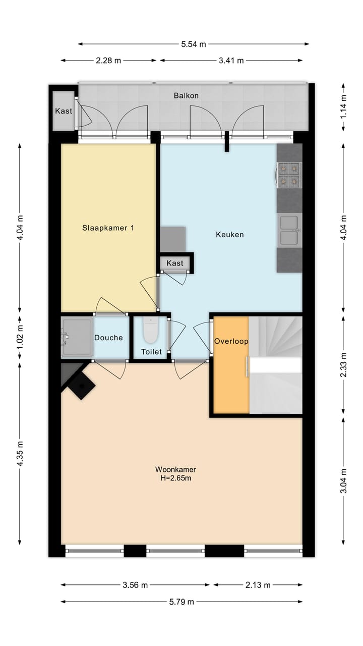 Foto 42 van Orteliusstraat 56-2
