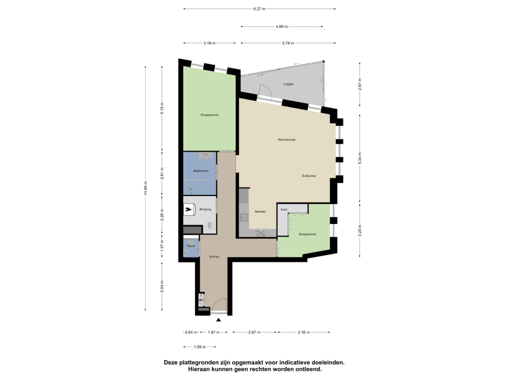 Bekijk plattegrond van Appartement van Linie 72