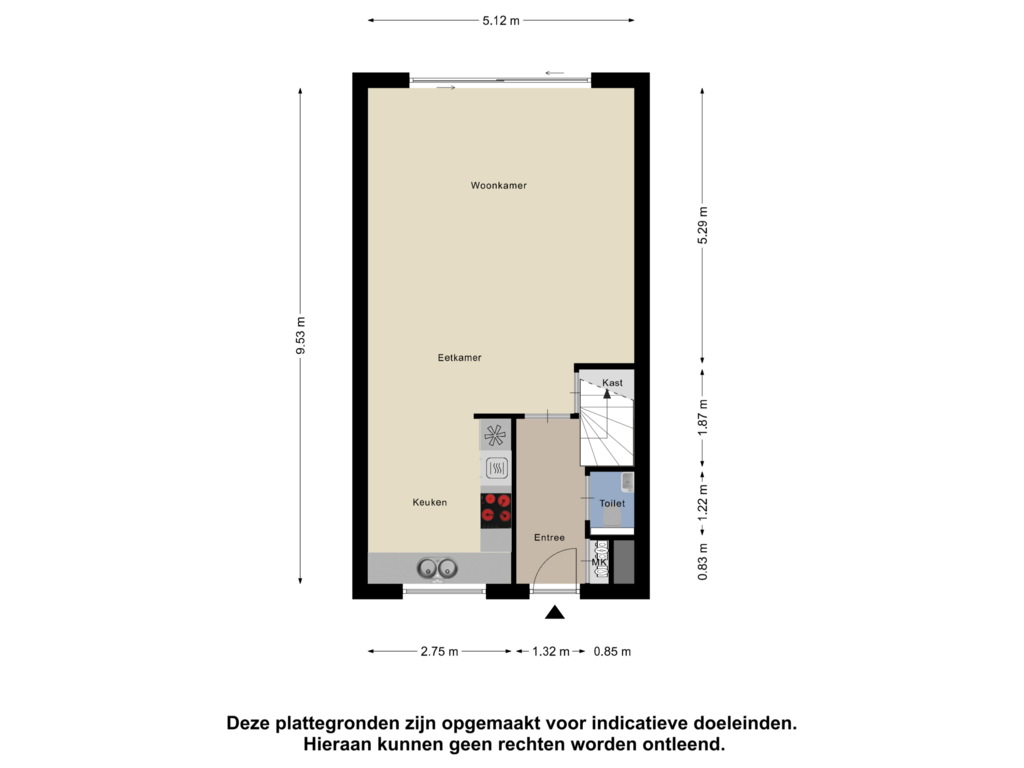 View floorplan of Begane grond of Kuilkant 141