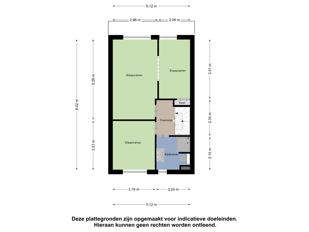 View floorplan of Eerste verdieping of Kuilkant 141