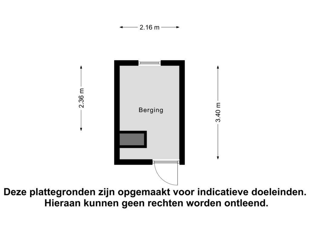 Bekijk plattegrond van Berging van Willem Kraanstraat 52