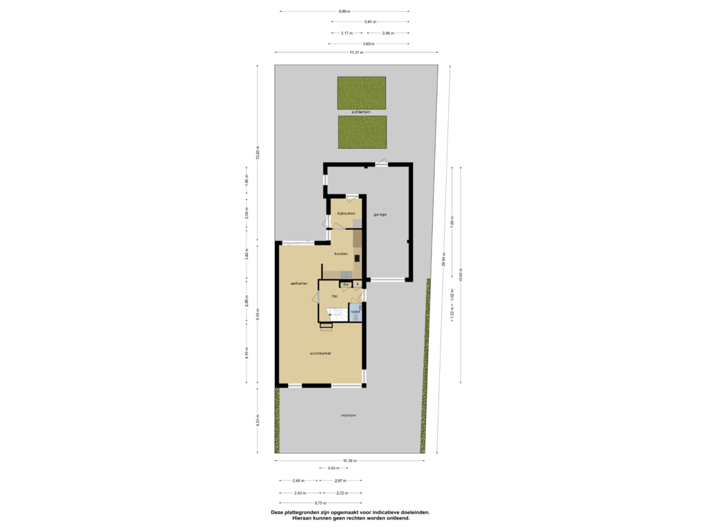 View floorplan of Woning overzicht of Bitterland 9