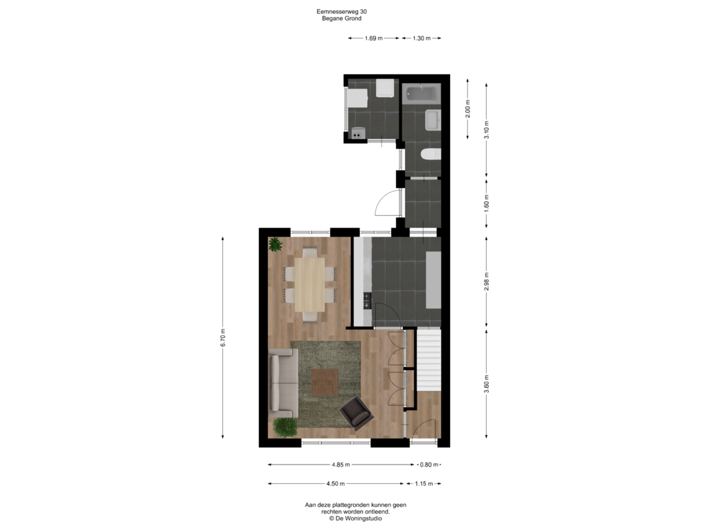 View floorplan of Begane Grond of Eemnesserweg 30