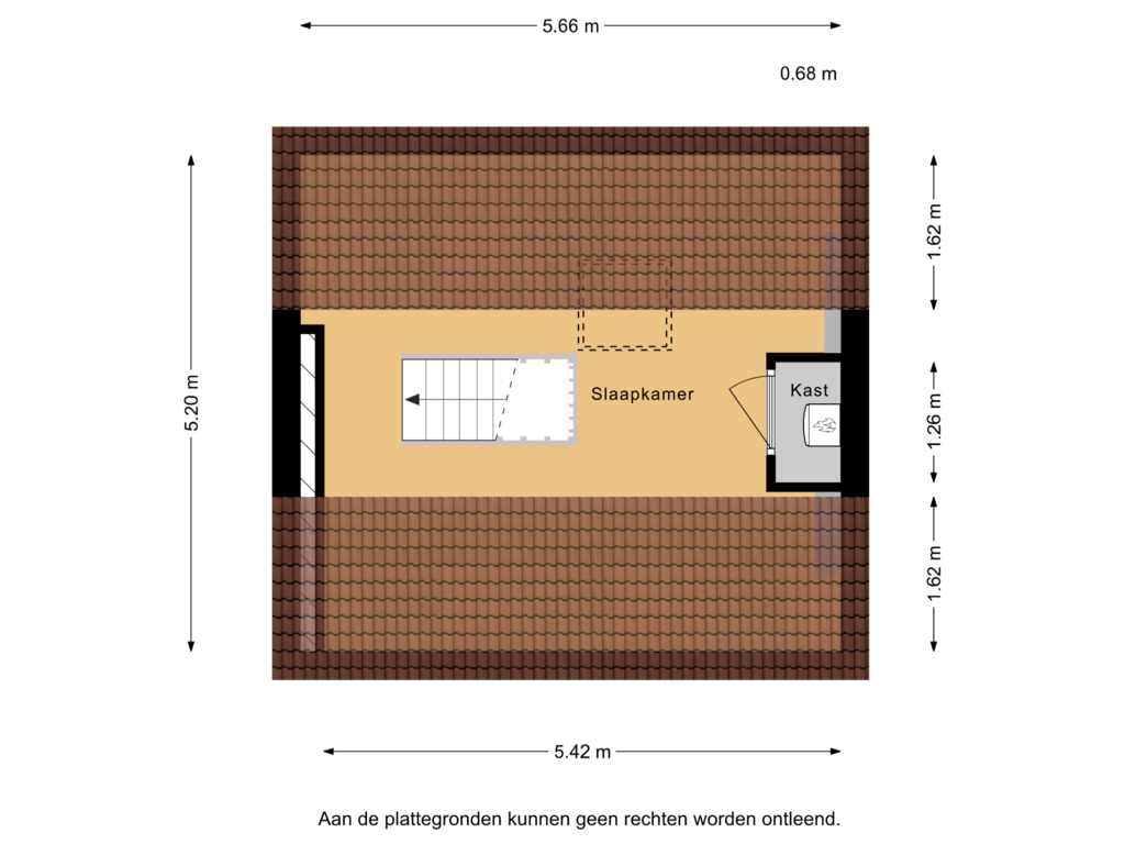 View floorplan of 3e Verdieping of Ceintuurbaan 167