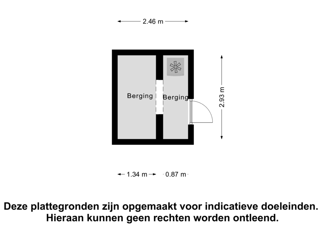 View floorplan of Berging of Korenbloemstraat 42