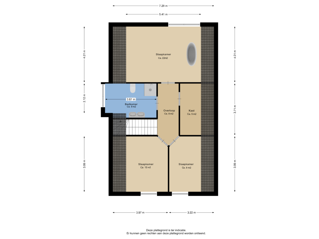 Bekijk plattegrond van Eerste verdieping van Boekweitstraat 5