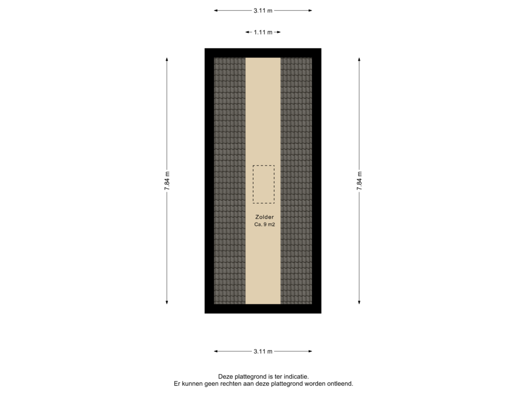 Bekijk plattegrond van Zolder van Boekweitstraat 5