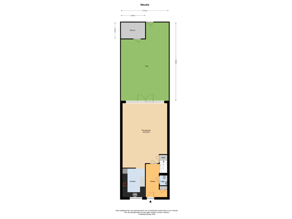 Bekijk plattegrond van Situatie van Corellistraat 3