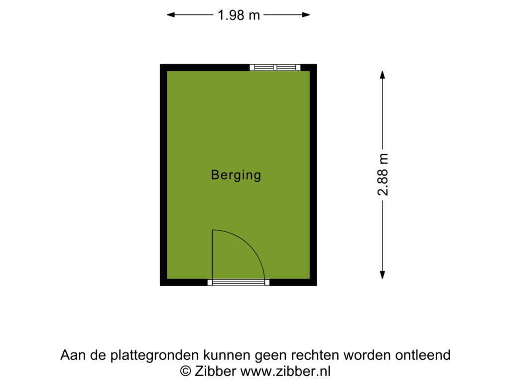 Bekijk plattegrond van Berging van Pieter Jelles Troelstralaan 63-B