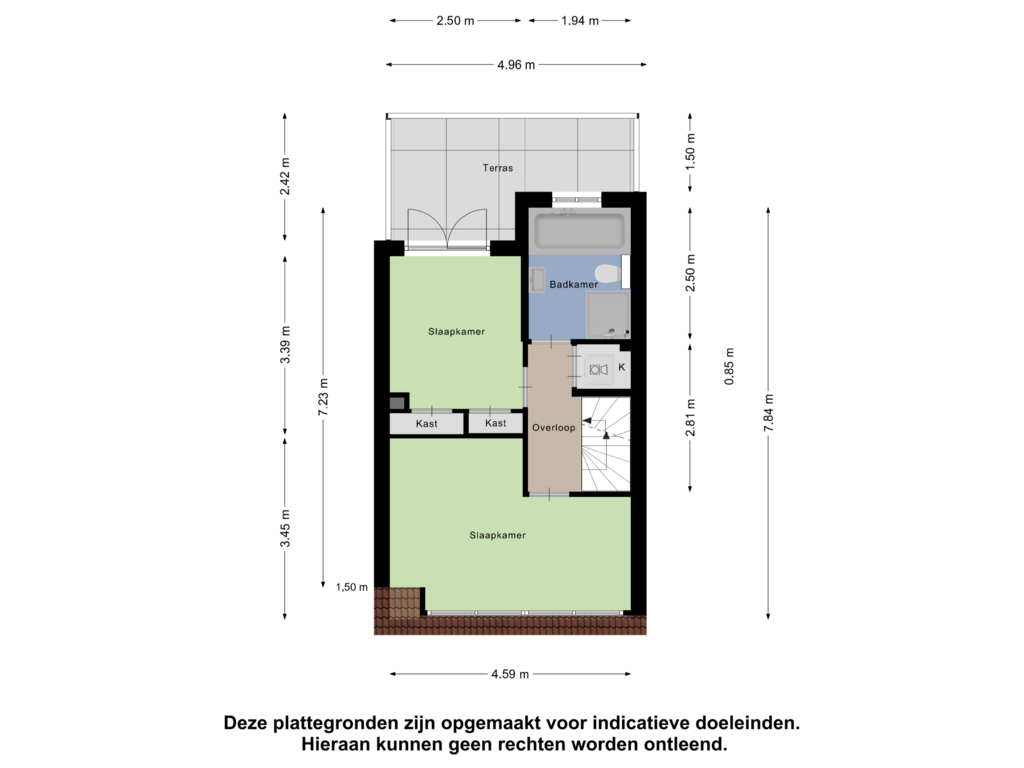 Bekijk plattegrond van Eerste Verdieping van Hoogstraat 26