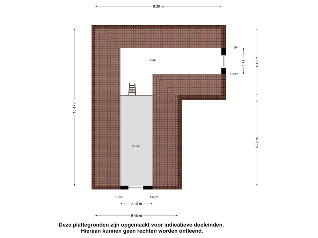 Bekijk plattegrond van Garage Zolder van Streek 103