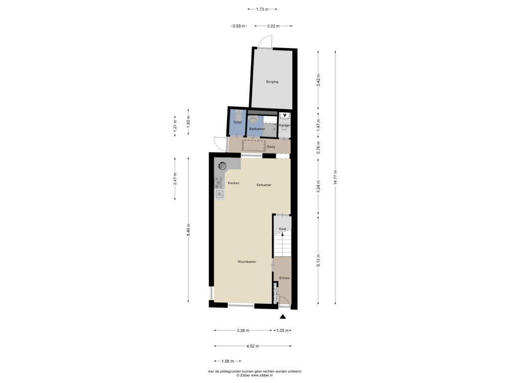 View floorplan of Begane Grond of Molenweg 151