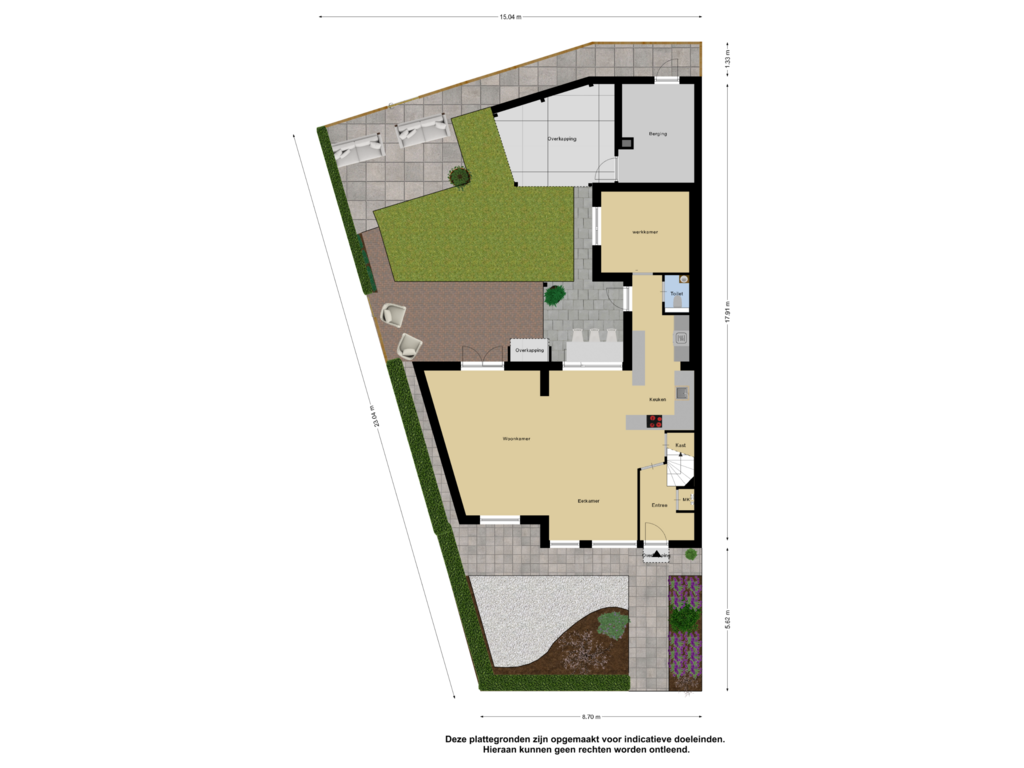 View floorplan of Begane Grond_Tuin of Greppelland 20