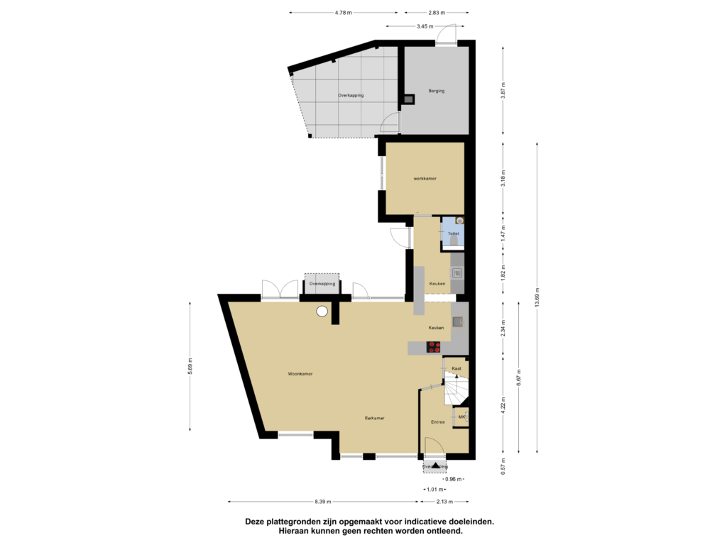 View floorplan of Begane Grond of Greppelland 20