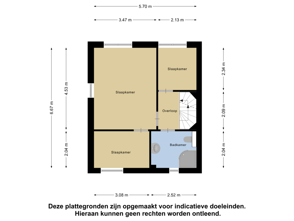 View floorplan of Eerste Verdieping of Greppelland 20