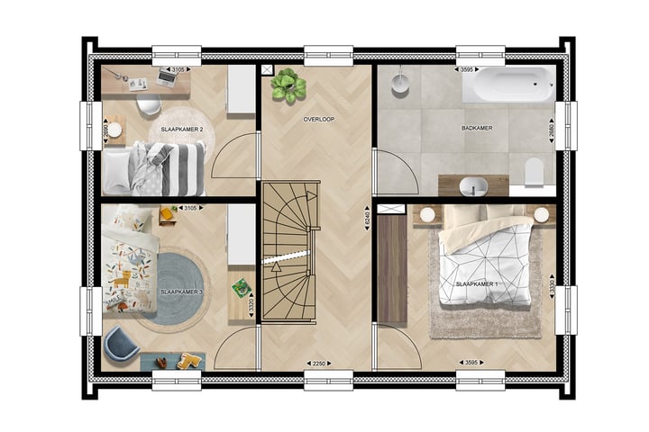 Bekijk foto 6 van Vrijstaande woningen (Bouwnr. 1)