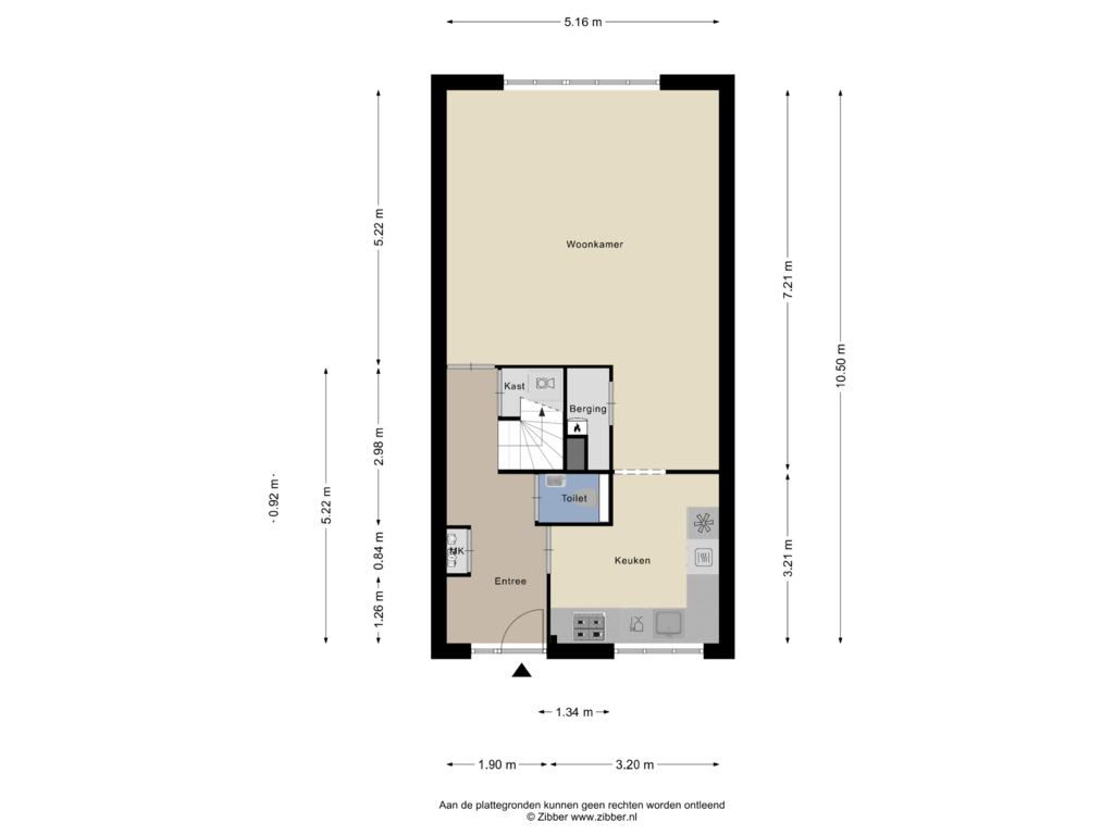 Bekijk plattegrond van Tweede Verdieping van Lissenvaart 92