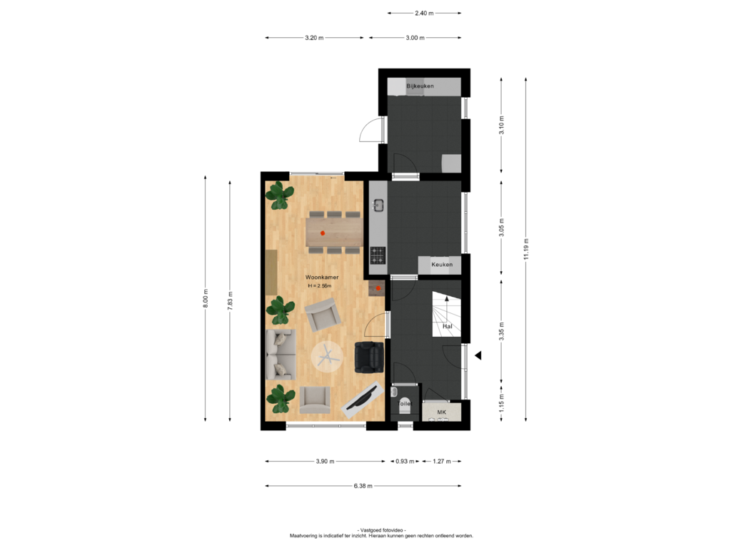 Bekijk plattegrond van Begane grond van Sint Maartenstraat 16