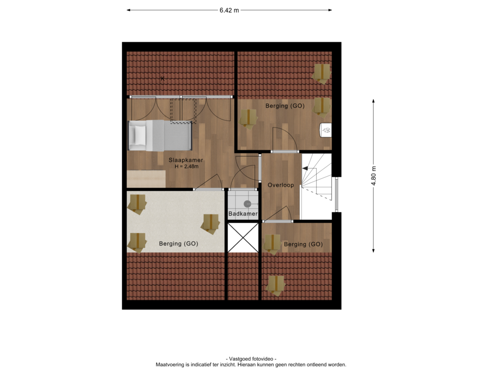 Bekijk plattegrond van 2e verdieping van Sint Maartenstraat 16