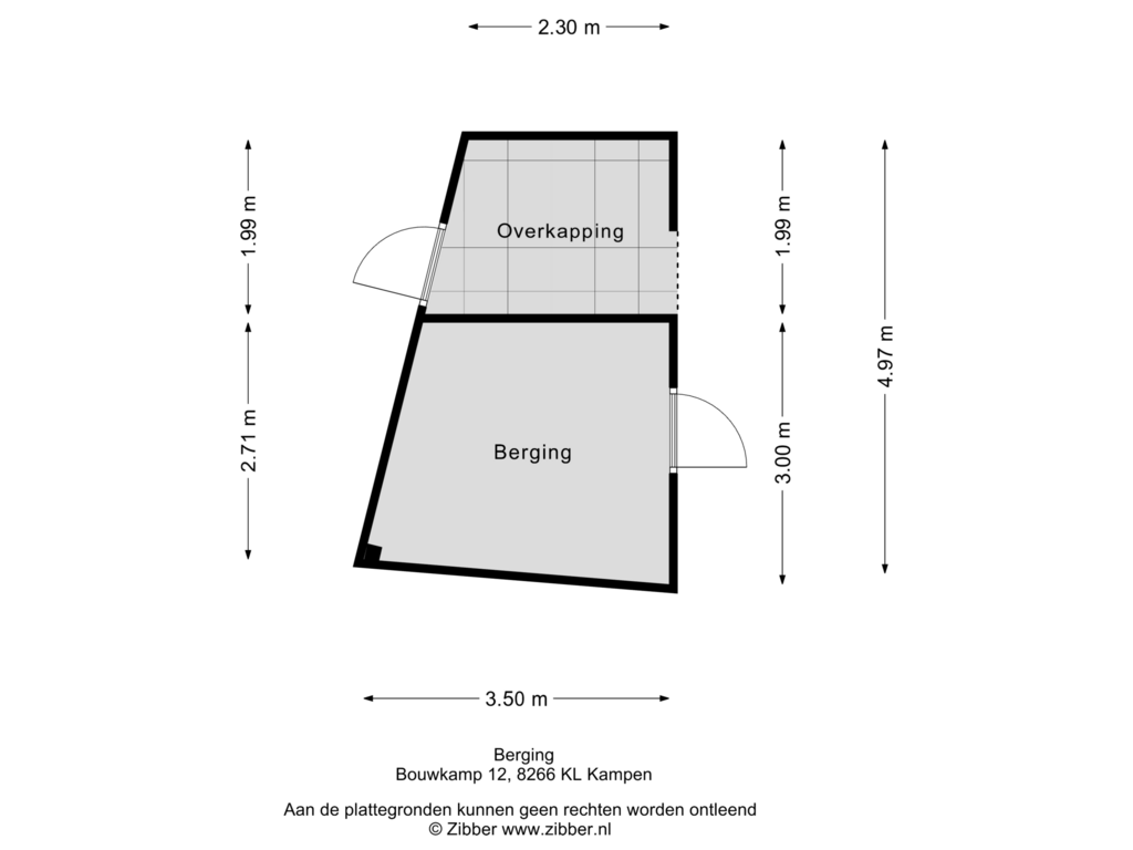 Bekijk plattegrond van Berging van Bouwkamp 12