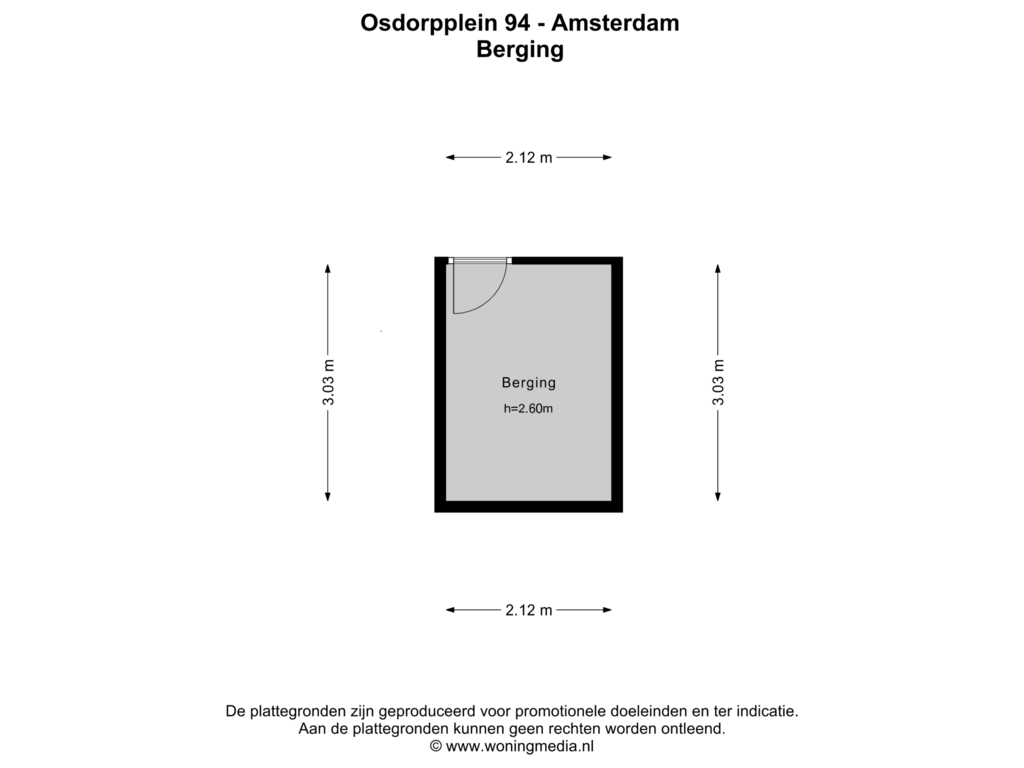 Bekijk plattegrond van Berging van Osdorpplein 94