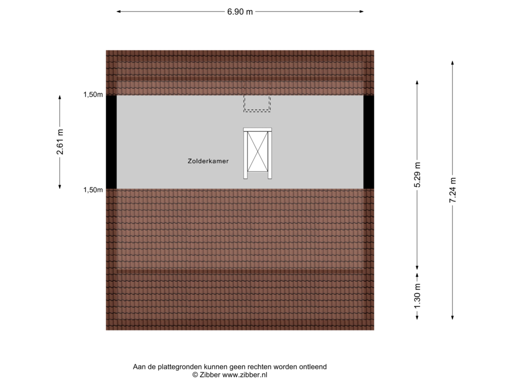 View floorplan of Zolder of Terschellingkade 298