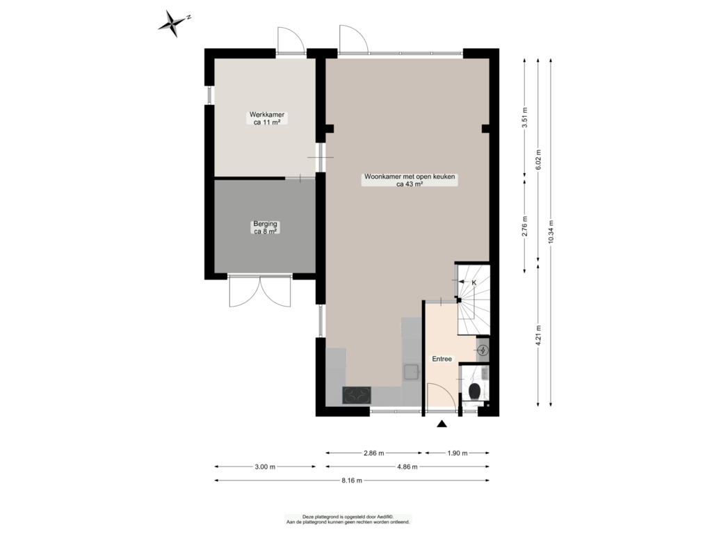 View floorplan of Begane grond of Mudaheerd 135