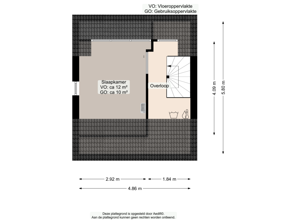 View floorplan of Tweede verdieping of Mudaheerd 135