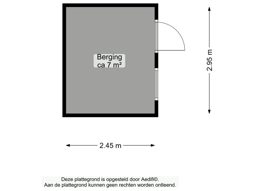 View floorplan of Berging of Mudaheerd 135