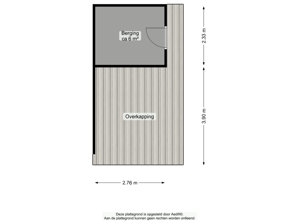 View floorplan of Berging of Mudaheerd 135