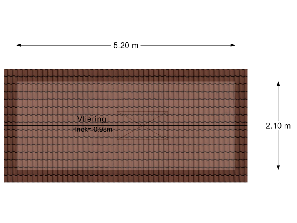 View floorplan of Vliering of Händelstraat 39