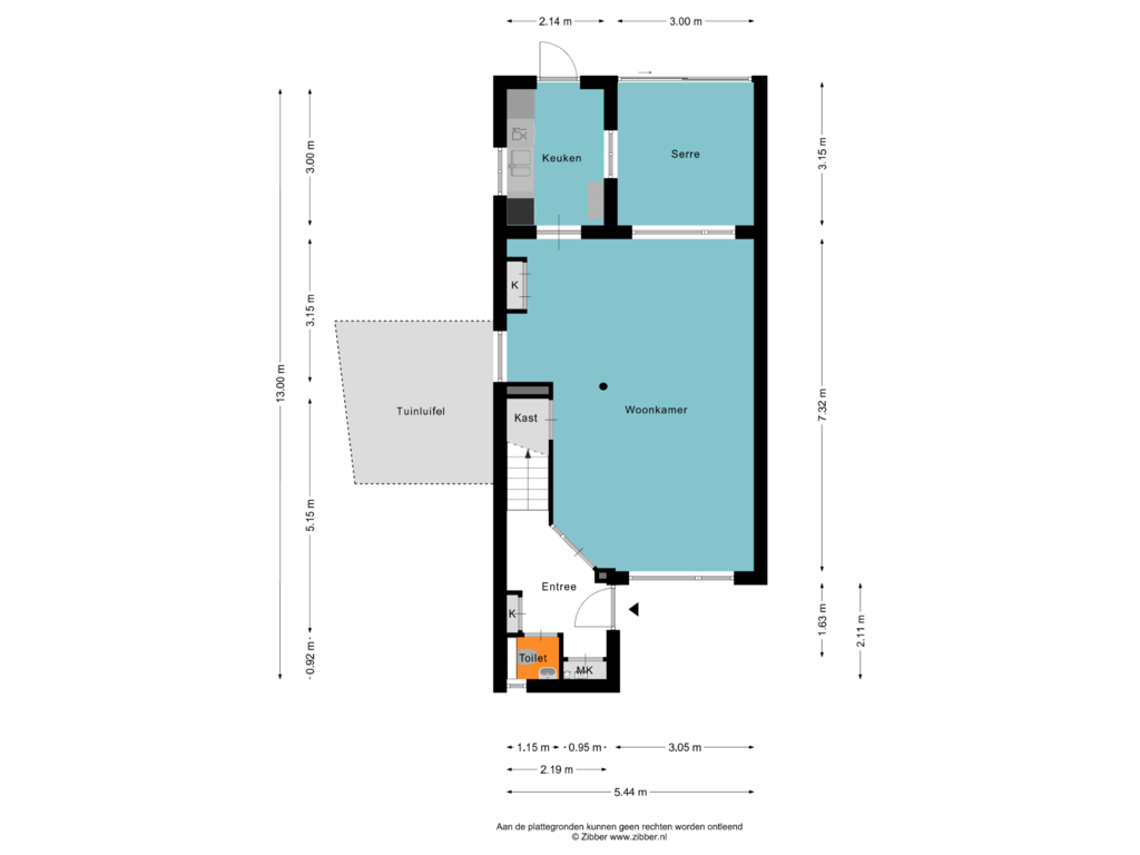 Bekijk plattegrond van Begane grond van Jan de Withof 70