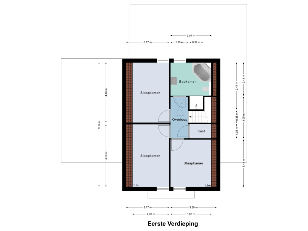 Bekijk plattegrond van Eerste Verdieping van In de Mehre 62