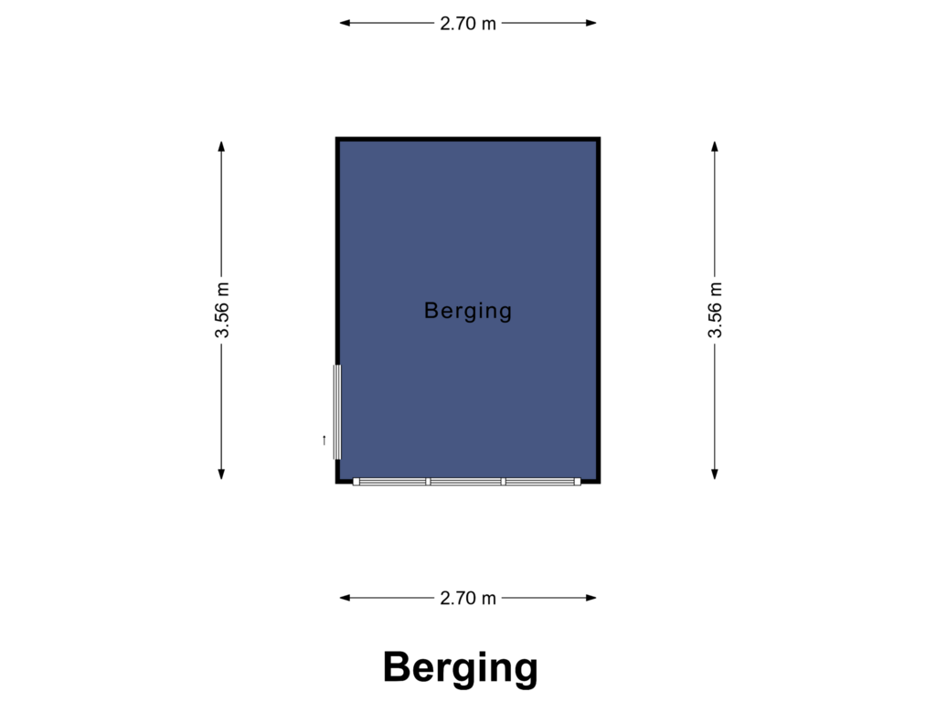 Bekijk plattegrond van Berging van In de Mehre 62