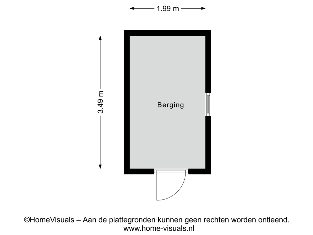 Bekijk plattegrond van Berging van Willem Kloosstraat 24