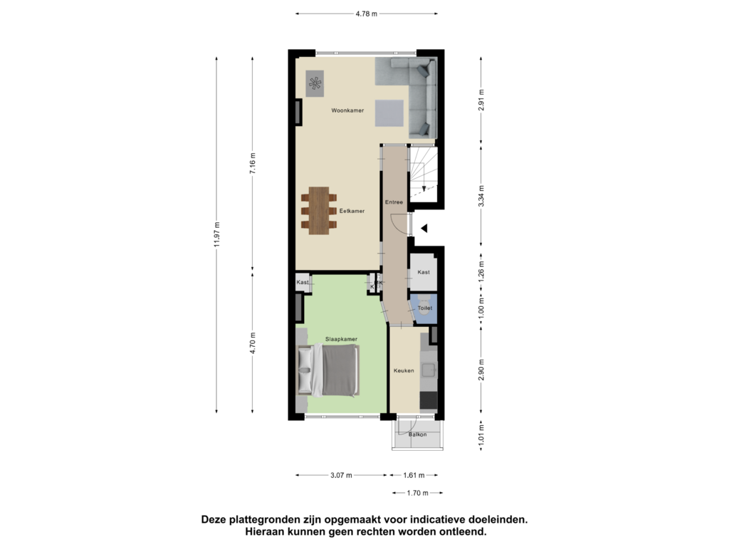 Bekijk plattegrond van Eerste Verdieping van Zweedsestraat 111-B01