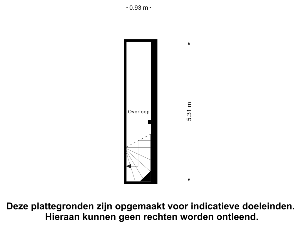 Bekijk plattegrond van Tweede Verdieping van Zweedsestraat 111-B01