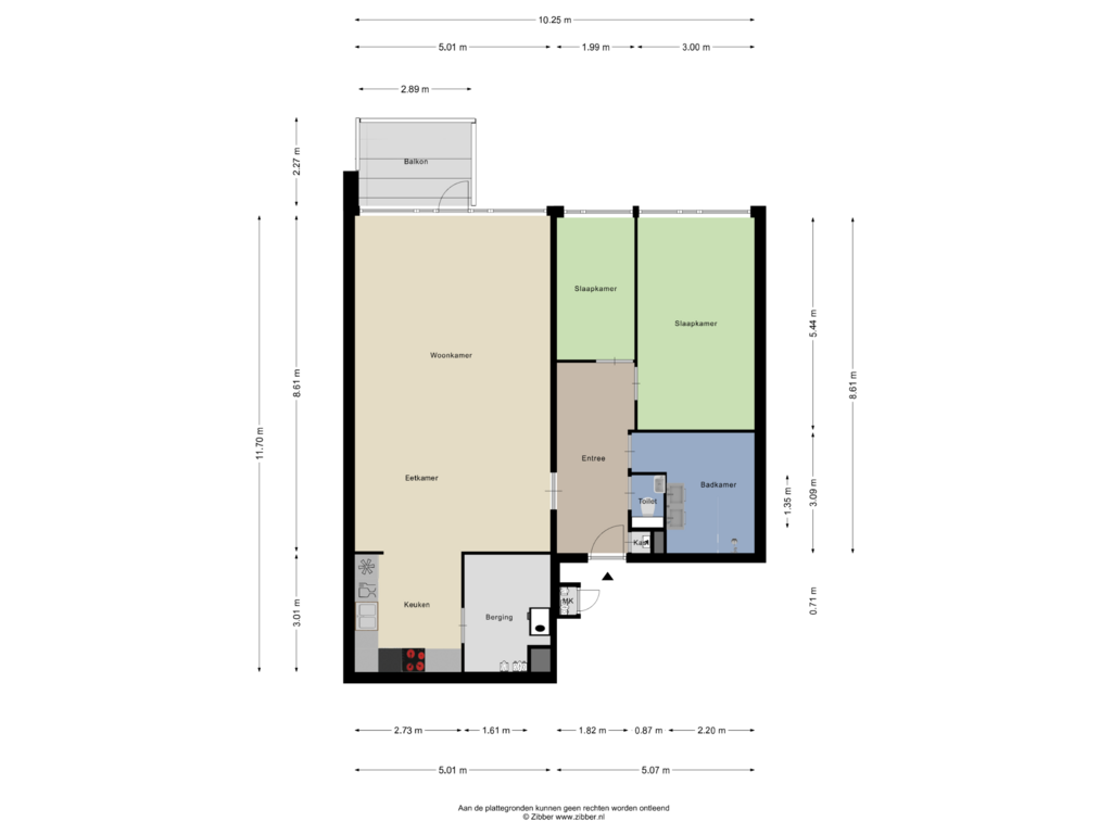 Bekijk plattegrond van Appartement van Lichtstraat 46