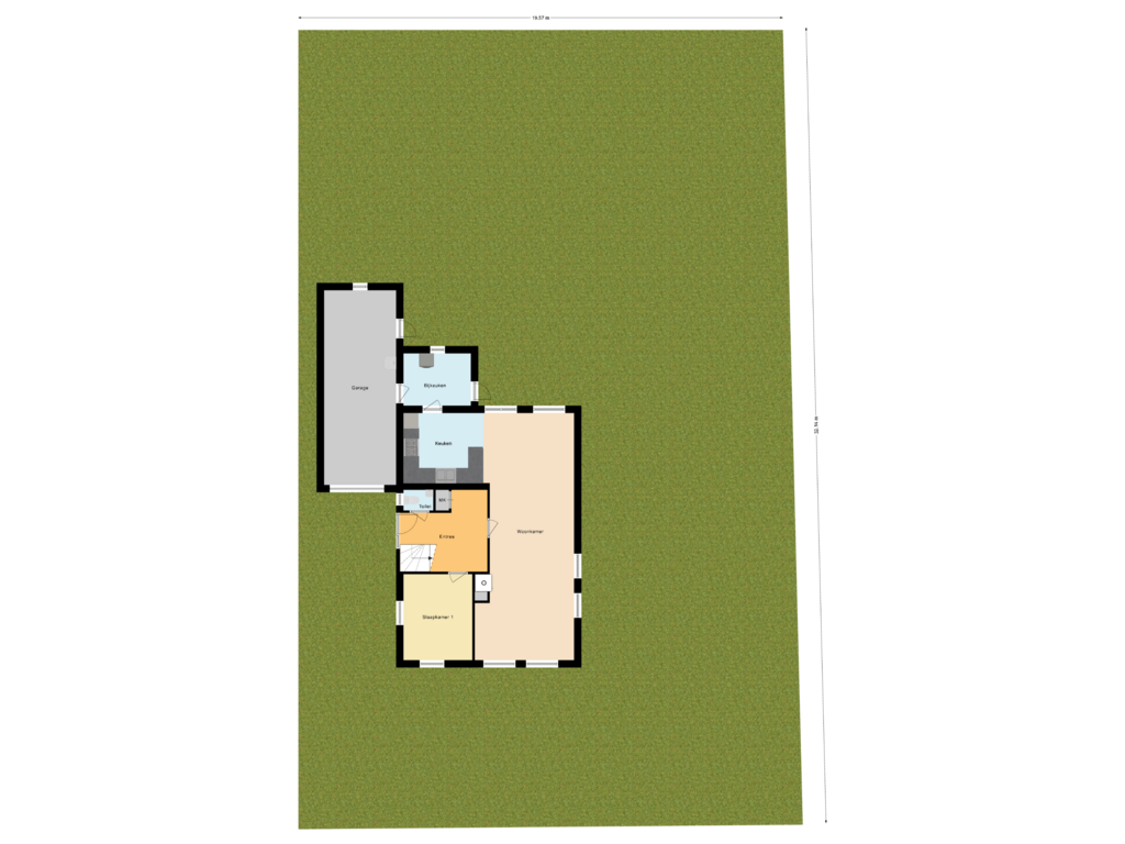 Bekijk plattegrond van Situatie van 't Slag 17