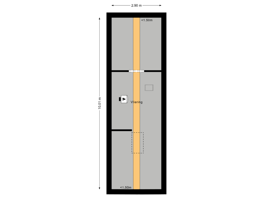 Bekijk plattegrond van Tweede Verdieping van 't Slag 17