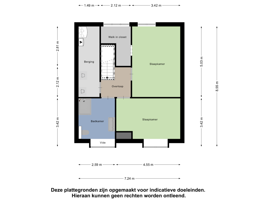 Bekijk plattegrond van Tweede Verdieping van Jan de Kuijerstraat 7