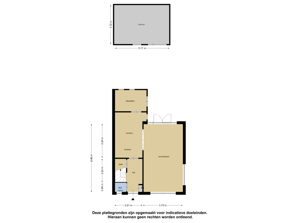 View floorplan of Begane Grond of Kaersemakerstraat 7