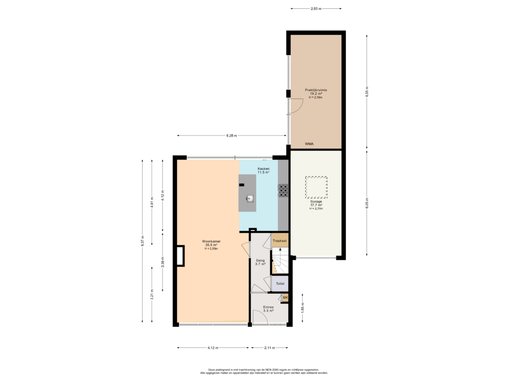 Bekijk plattegrond van Begane grond van Fazantlaan 2