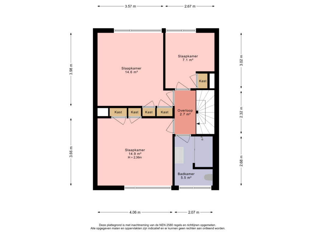 Bekijk plattegrond van 1e verdieping van Fazantlaan 2