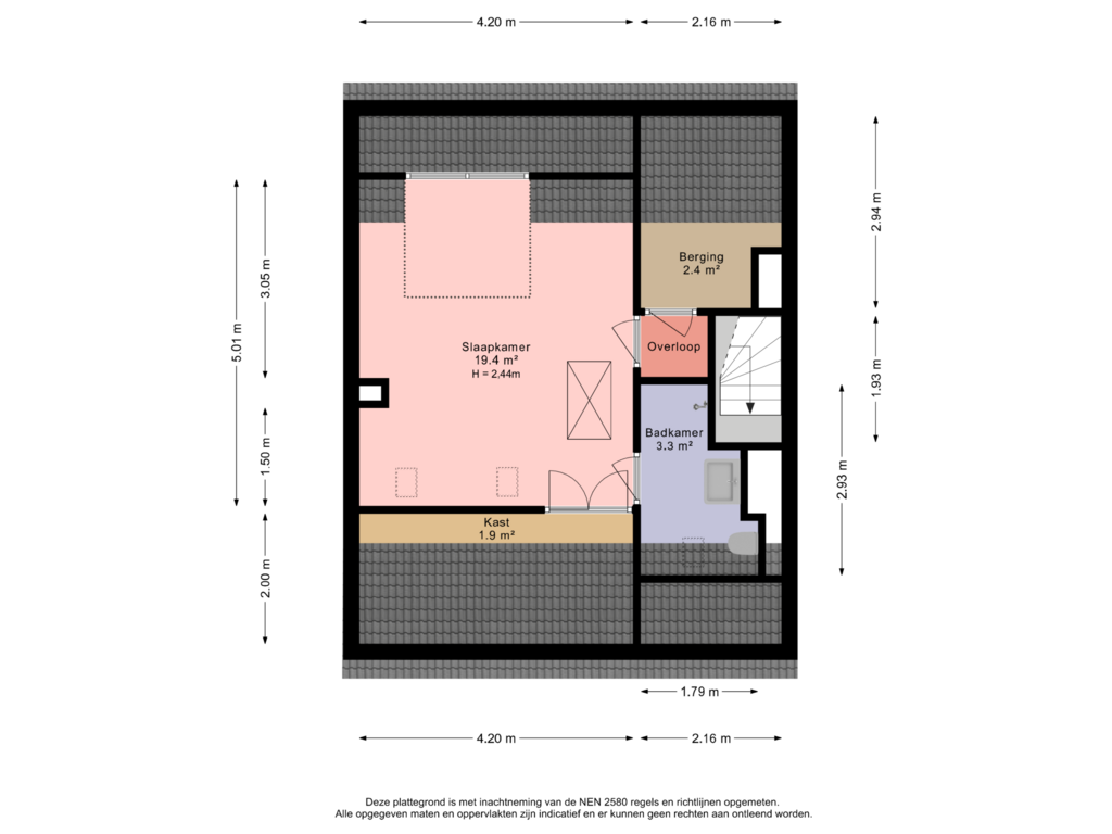 Bekijk plattegrond van Zolder van Fazantlaan 2