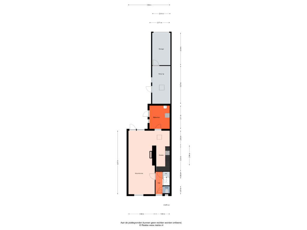 View floorplan of Begane grond of B.W. ter Kuilestraat 270