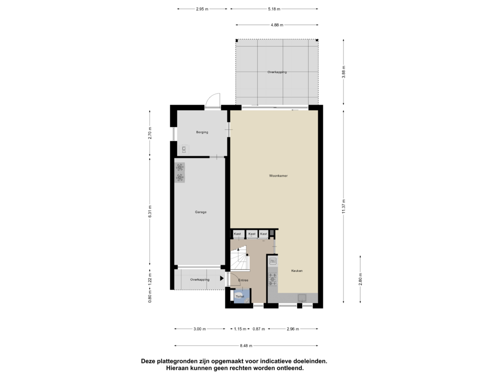 Bekijk plattegrond van Begane Grond van Zuring 65