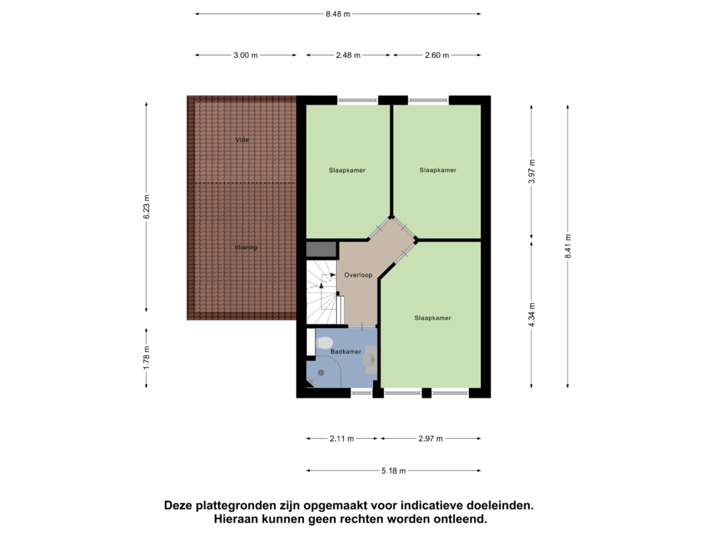 Bekijk plattegrond van Eerste Verdieping van Zuring 65