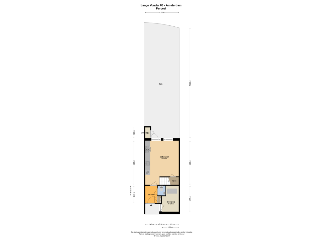 View floorplan of PERCEEL of Lange Vonder 88