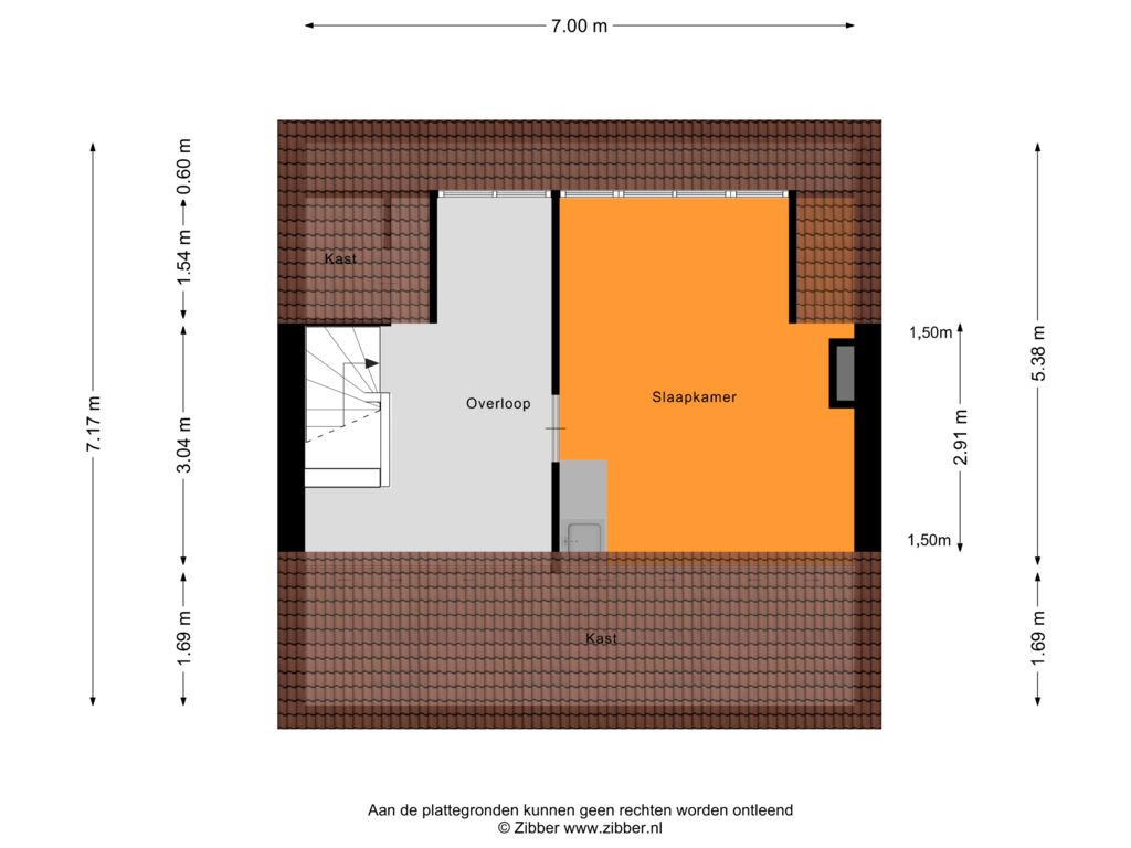 Bekijk plattegrond van Tweede Verdieping van Doctor Schaepmanstraat 24